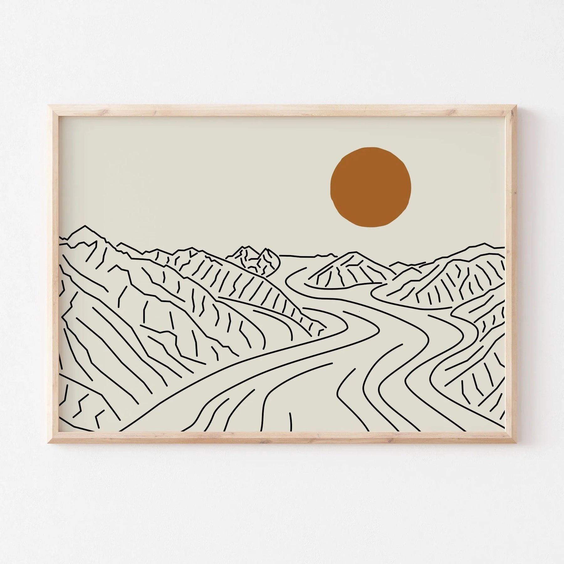 Quadro Decorativo Alpes Japoneses Kit 3 Peças