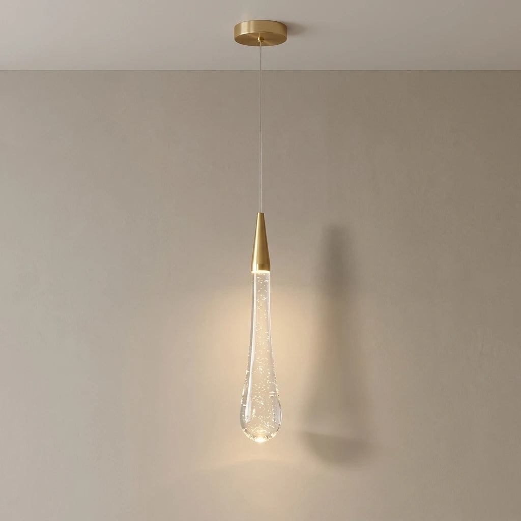 Pendente de Cristal LED Linear Moderno