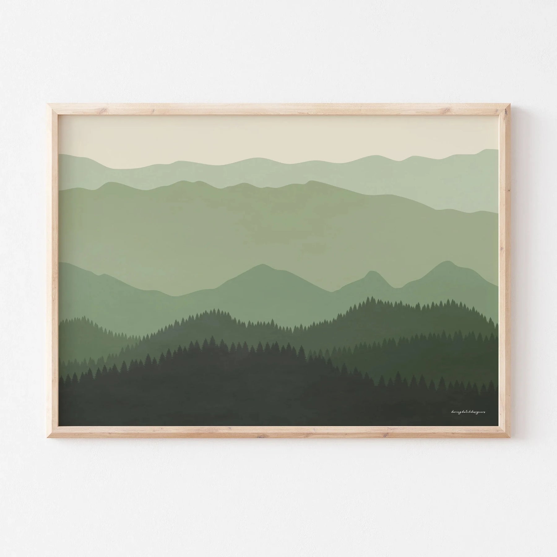 Quadro Decorativo Alpes Japoneses Kit 3 Peças