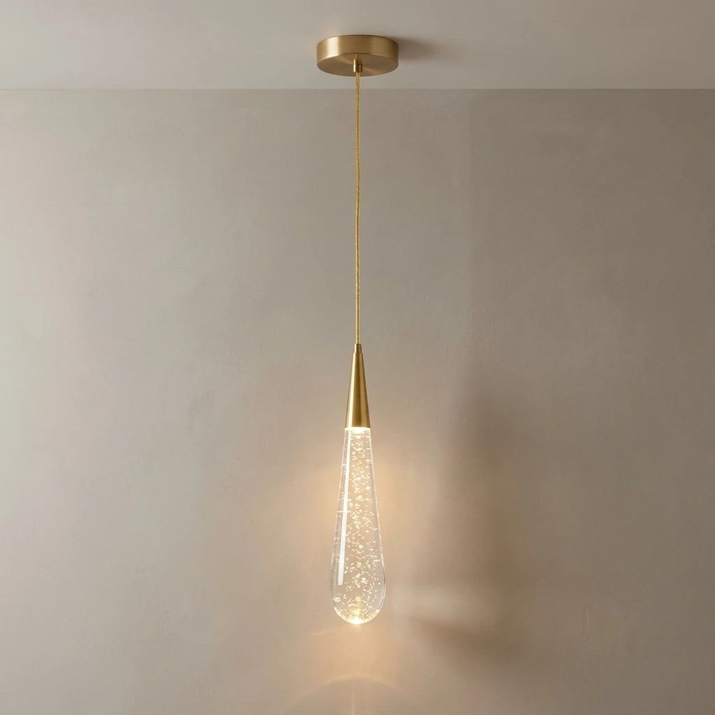 Pendente de Cristal LED Linear Moderno