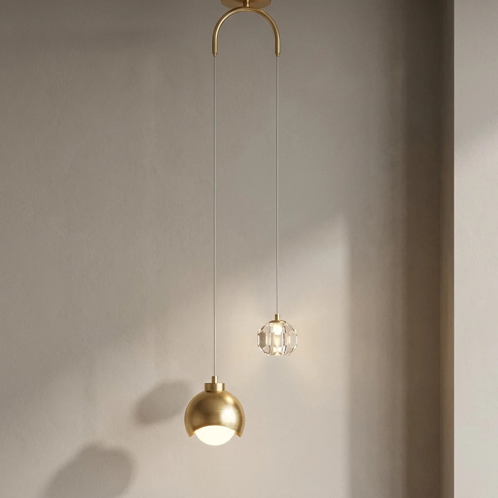 Pendente de Cristal Alongado Minimalista