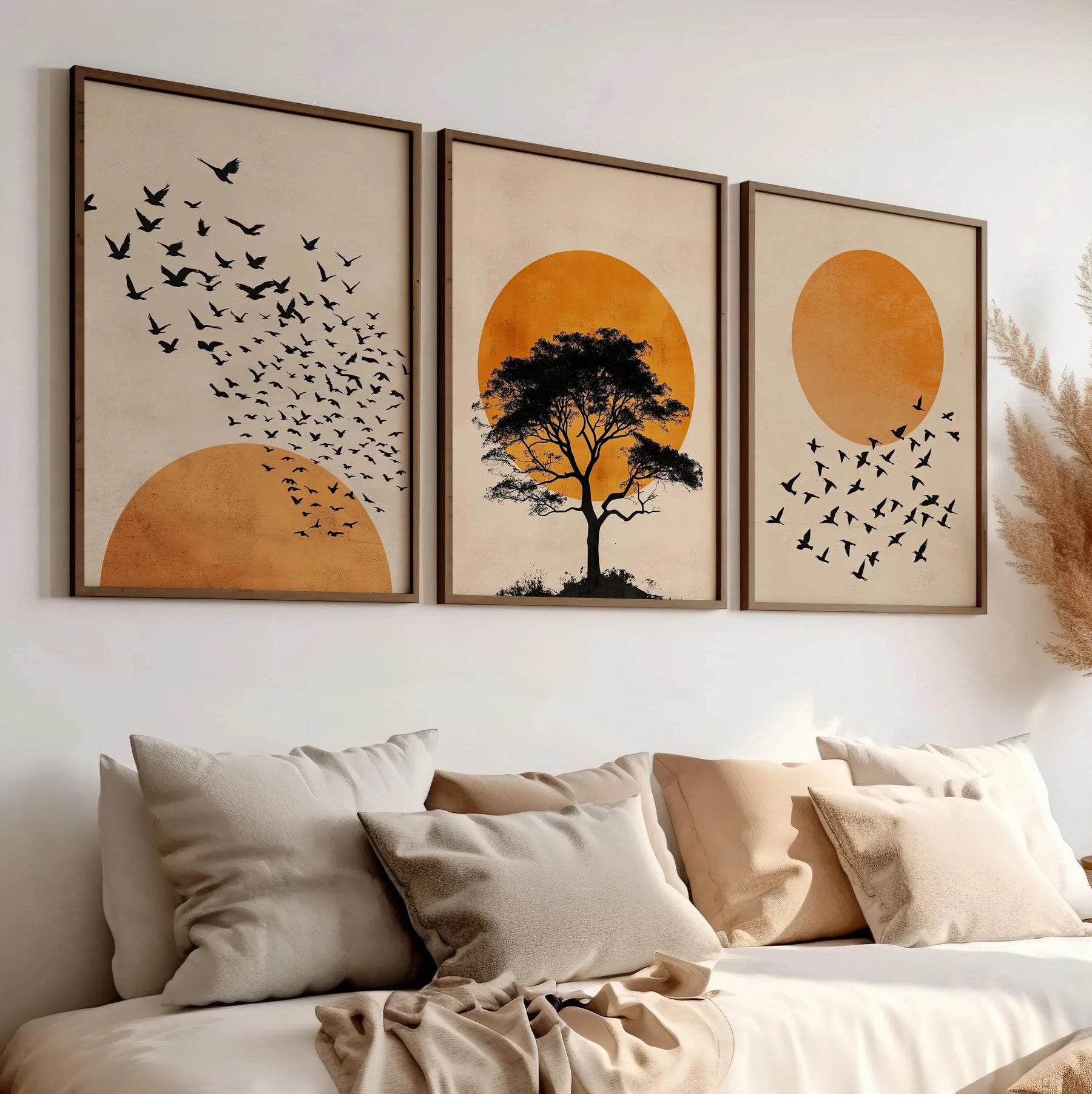 Quadro Decorativo Alpes Japoneses Kit 3 Peças
