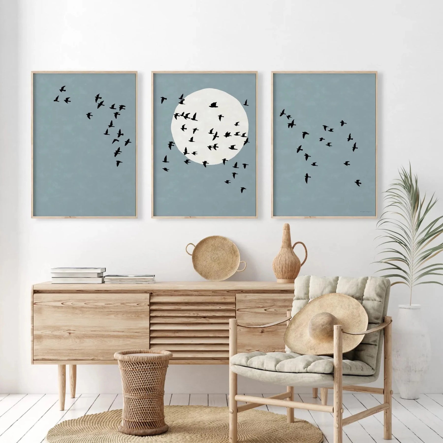 Quadro Decorativo Alpes Japoneses Kit 3 Peças