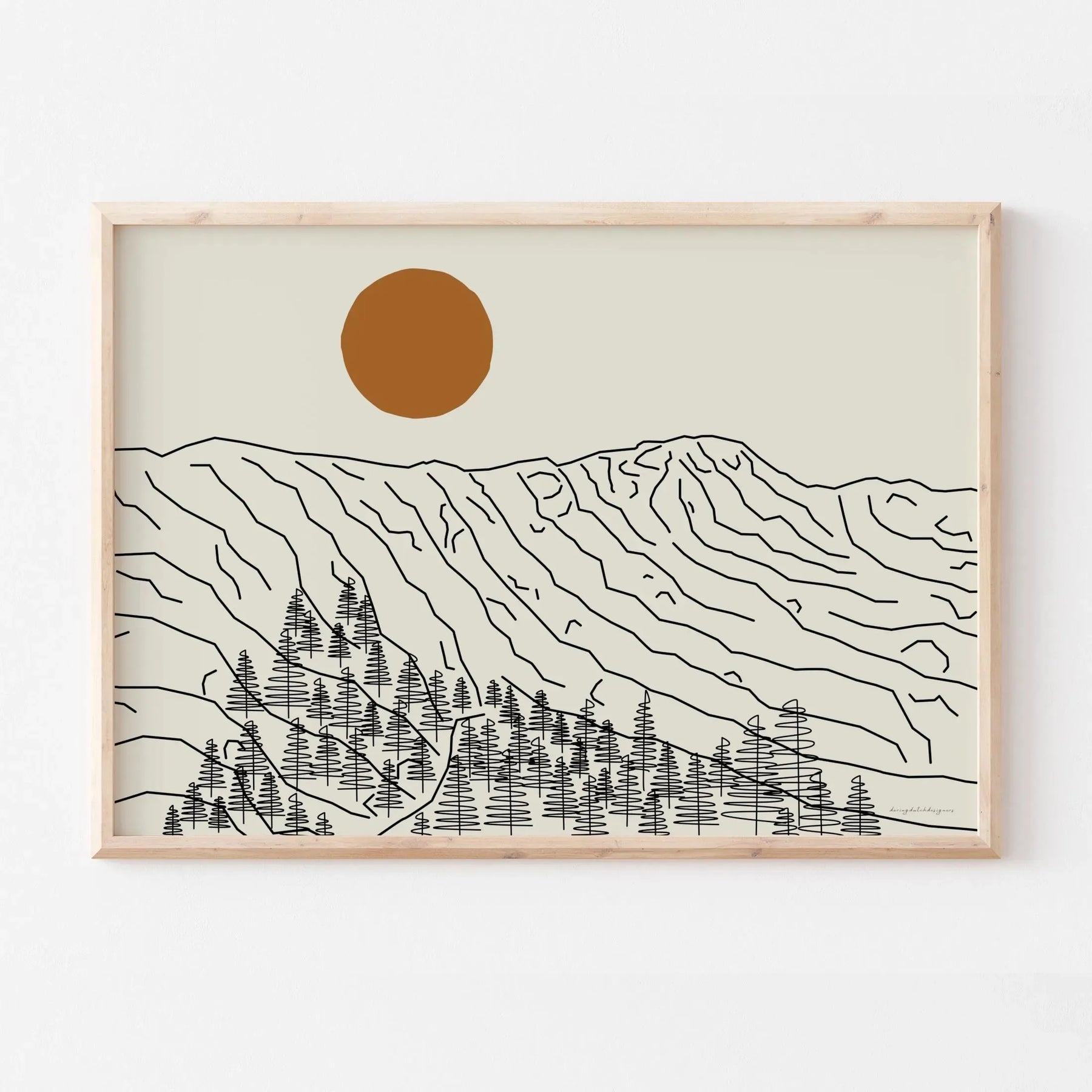 Quadro Decorativo Alpes Japoneses Kit 3 Peças