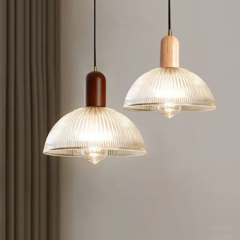 pendente de vidro estriado, pendente moderno para sala, luminária pendente de vidro, pendente escandinavo, pendente para cozinha