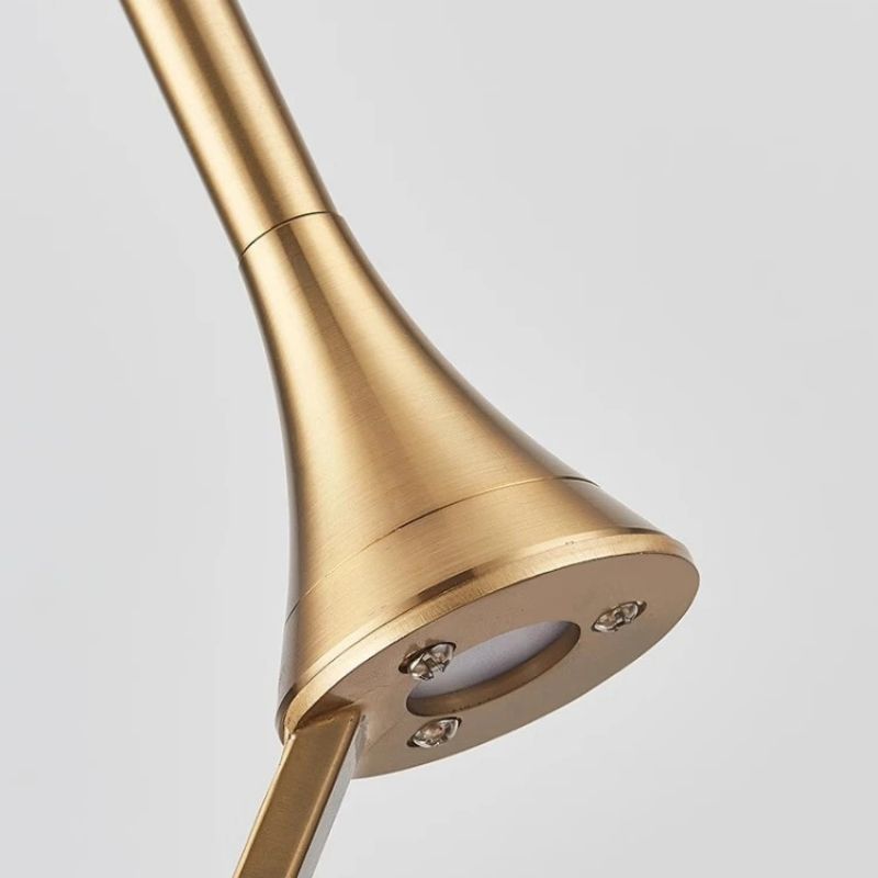 Pendente de Vidro, Luminária Pendente Moderna, Lustre de Teto Decorativo, Iluminação para Sala de Estar, Luminária Dourada de Design



