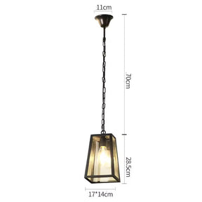 Pendente vintage para varanda, Luminária colonial de teto, Pendente estilo farol retrô, Iluminação rústica externa, Luminária pendente com corrente




