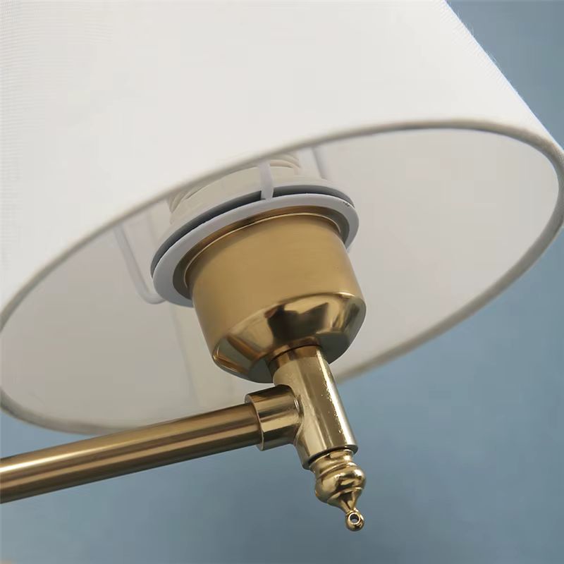 Arandela de Parede Retrô, Arandela com Braço Articulado, Luminária de Parede para Quarto, Iluminação Retrô para Sala, Arandela Clássica com Cúpula