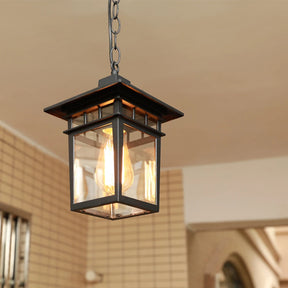 Pendente estilo japonês vintage, Luminária retrô para varanda, Pendente colonial oriental, Iluminação externa decorativa, Luminária farol de teto vintage





