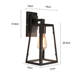 Arandela de parede, Luminária de parede retangular, Arandela estilo industrial