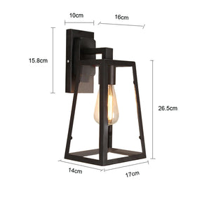 Arandela de parede, Luminária de parede retangular, Arandela estilo industrial