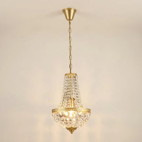 Lustre Pendente de Cristais Suspensos E27