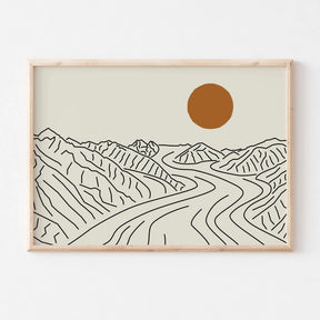 Quadro Decorativo Alpes Japoneses Kit 3 Peças