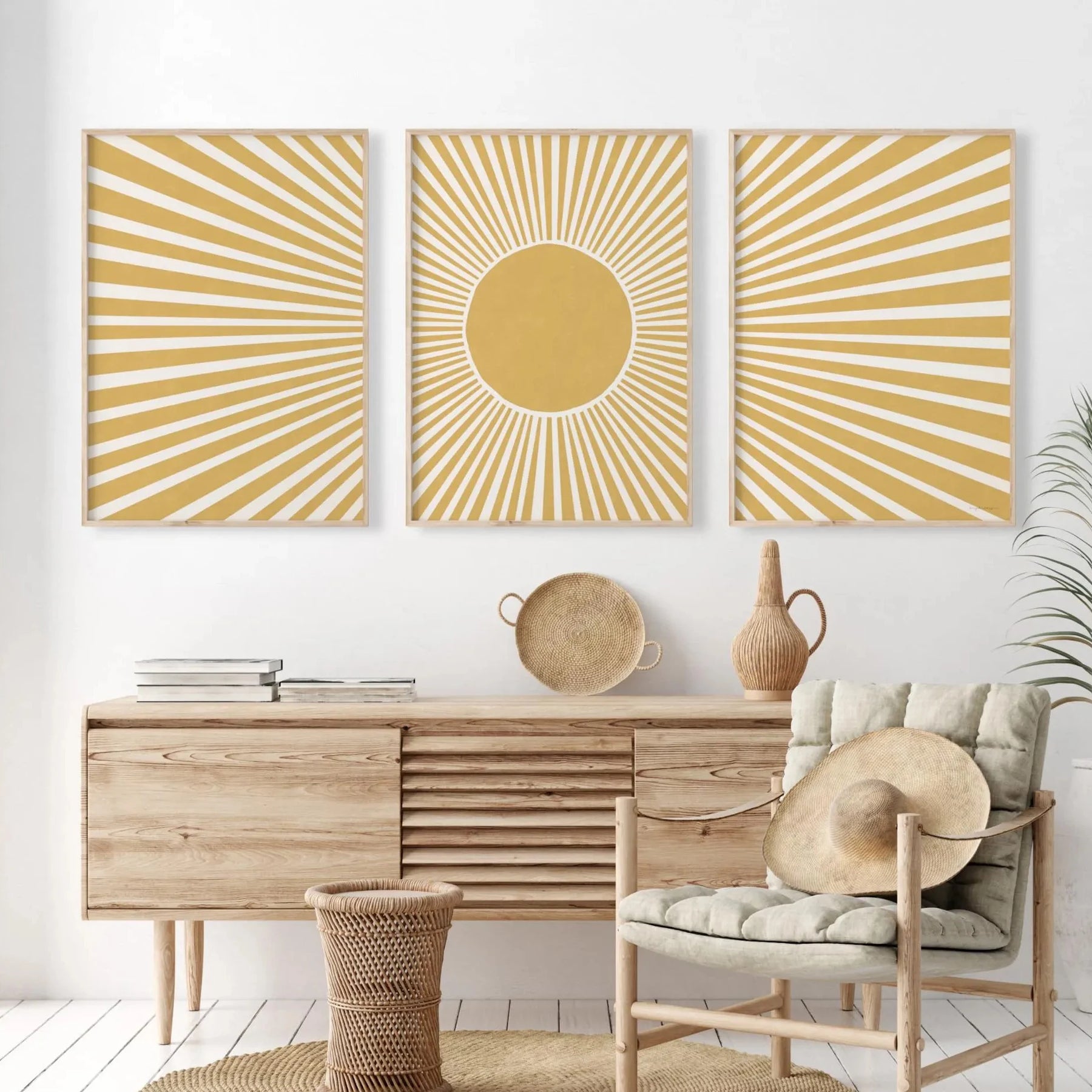 Quadro Decorativo Alpes Japoneses Kit 3 Peças
