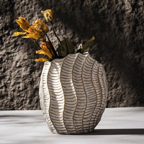 Vaso Decorativo Orgânico Coral Wabi-Sabi