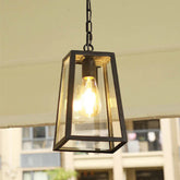 Pendente vintage para varanda, Luminária colonial de teto, Pendente estilo farol retrô, Iluminação rústica externa, Luminária pendente com corrente




