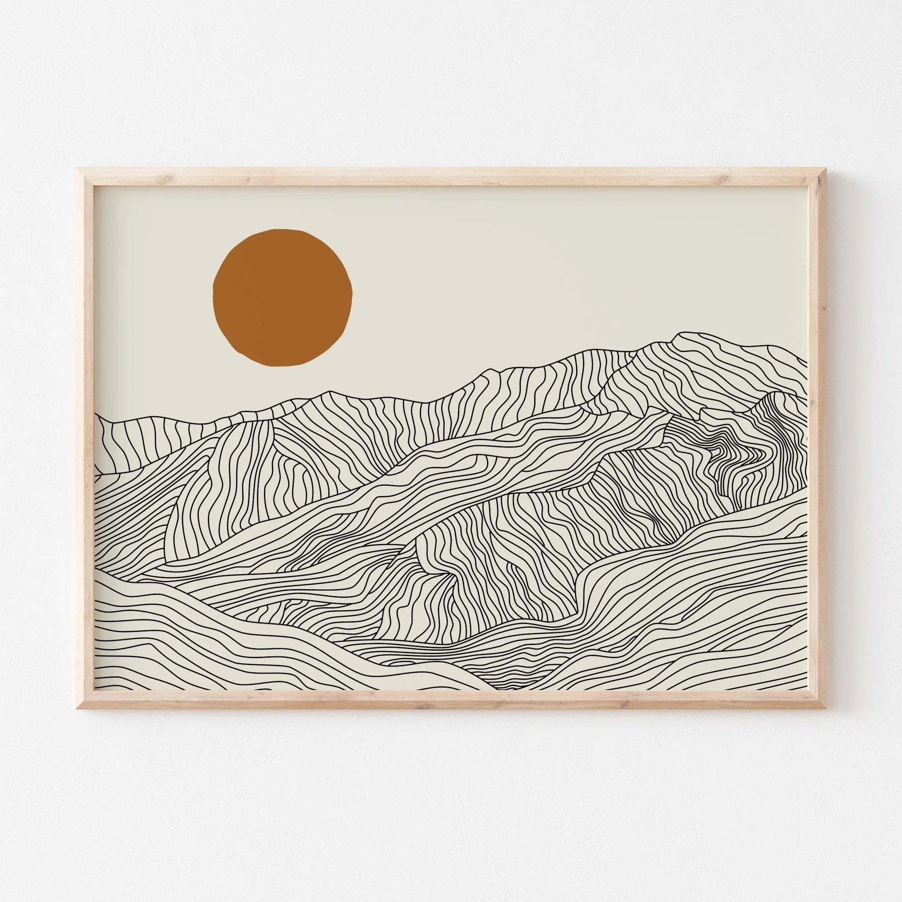 Quadro Decorativo Alpes Japoneses Kit 3 Peças
