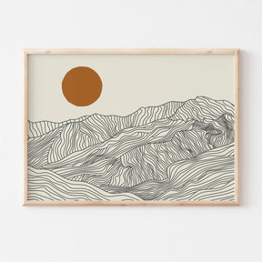 Quadro Decorativo Alpes Japoneses Kit 3 Peças