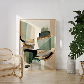 Quadro Decorativo Abstrato Neutro Wabi-Sabi