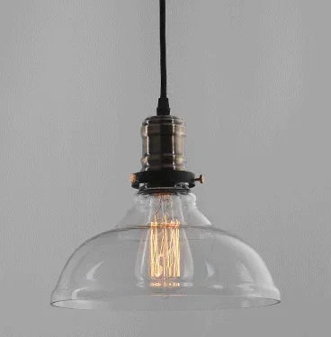 Pendente Estilo Industrial de Vidro
