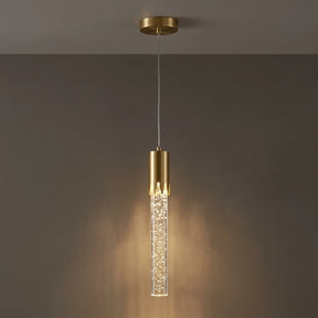Lustre Pendente de Cristal LED Tubular 1 a 5 Luzes
