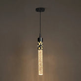 Lustre Pendente de Cristal LED Tubular 1 a 5 Luzes
