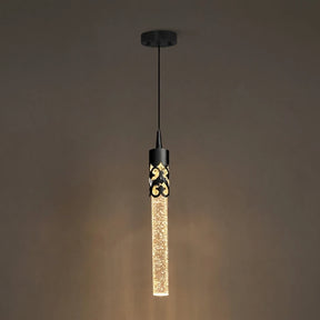 Lustre Pendente de Cristal LED Tubular 1 a 5 Luzes