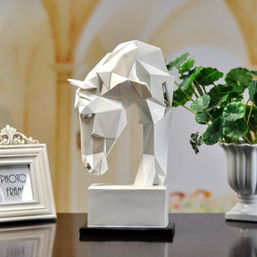 Escultura Cabeça de Cavalo Geométrica
