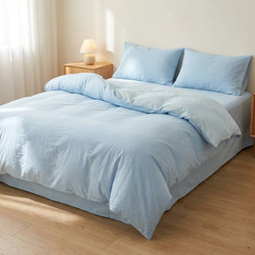 Jogo de Cama de Algodão Liso 4 Peças
