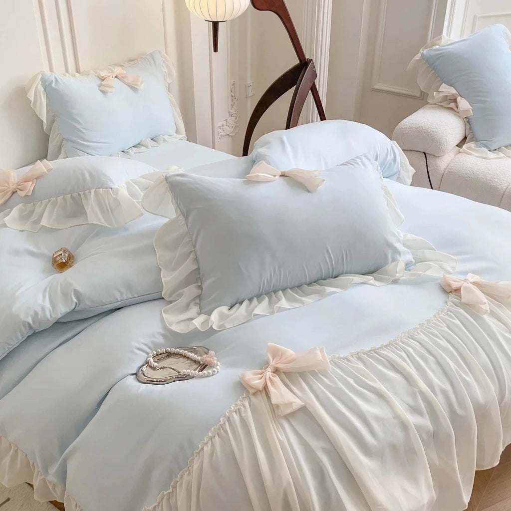 Jogo de Cama com Babados 3 Peças