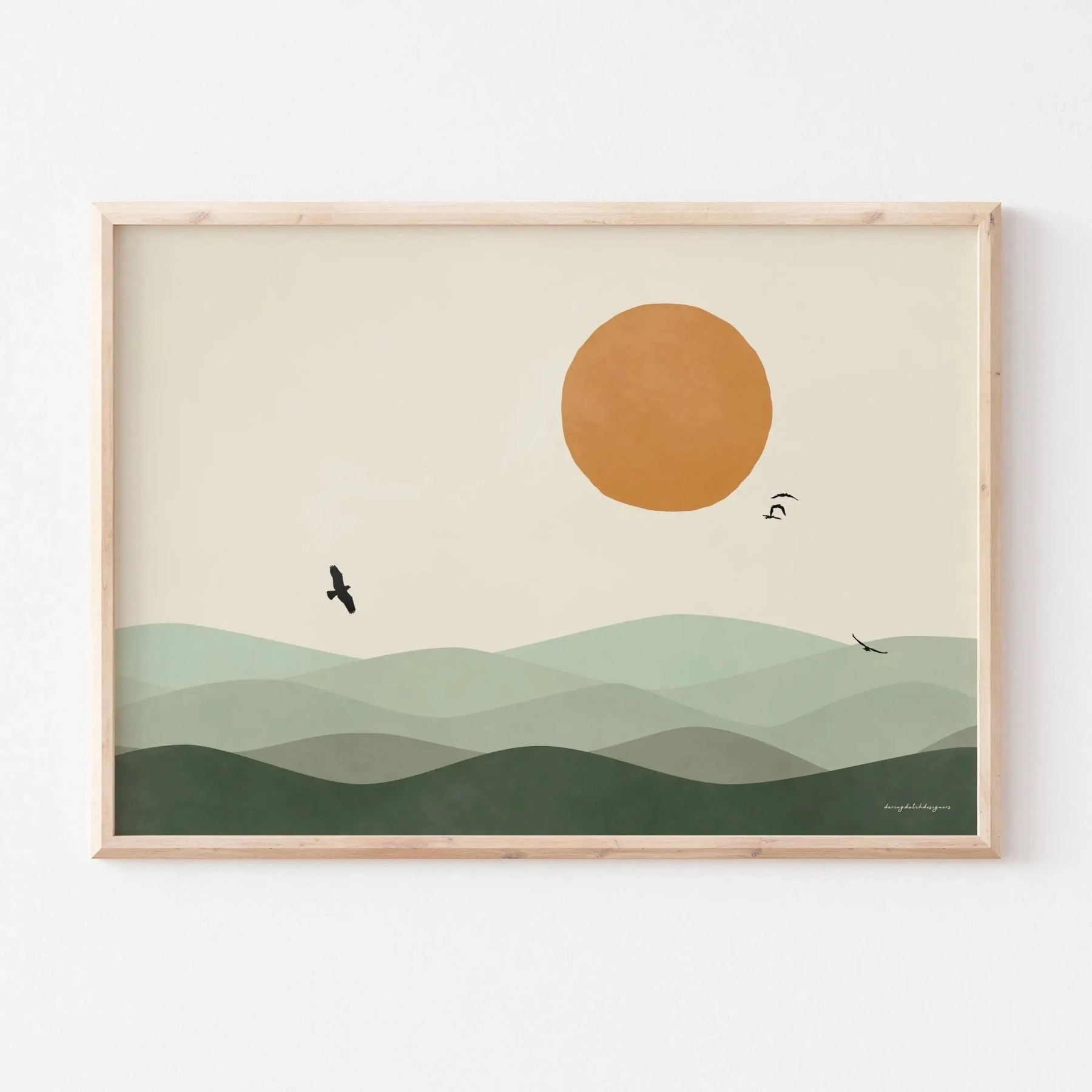 Quadro Decorativo Alpes Japoneses Kit 3 Peças