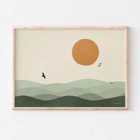Quadro Decorativo Alpes Japoneses Kit 3 Peças