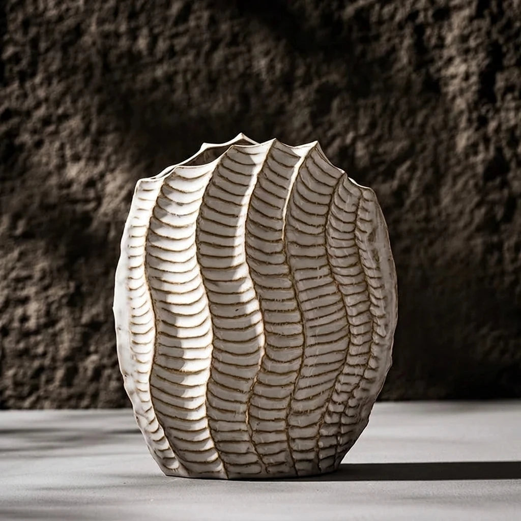 Vaso Decorativo Orgânico Coral Wabi-Sabi