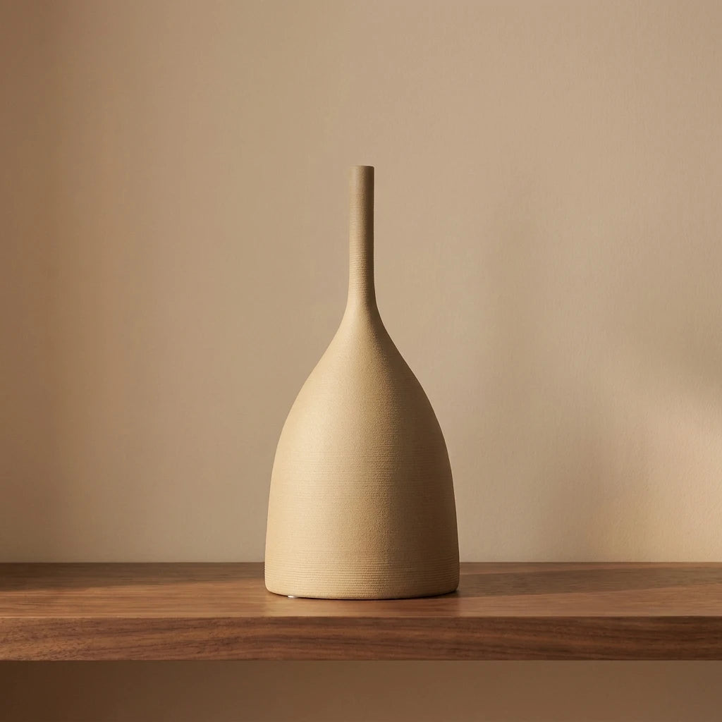 Vaso Decorativo de Cerâmica Artesanal Morandi