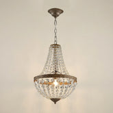 Lustre Pendente de Cristais Suspensos E27