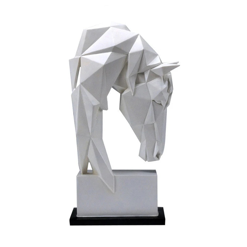 Escultura Cabeça de Cavalo Geométrica