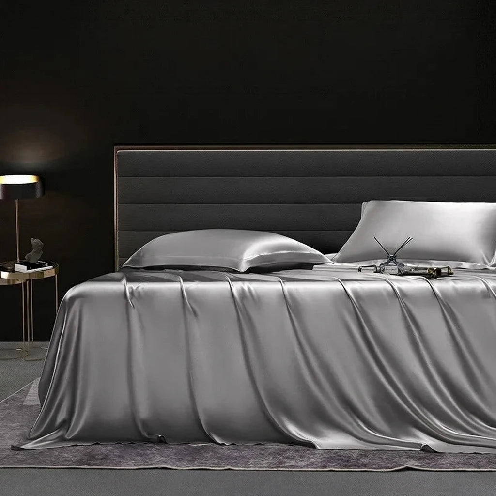 Jogo de Cama Cetim de Seda 4 Peças