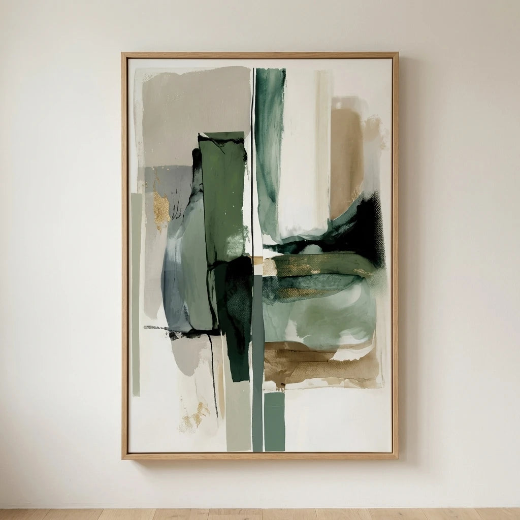 Quadro Decorativo Abstrato Neutro Wabi-Sabi