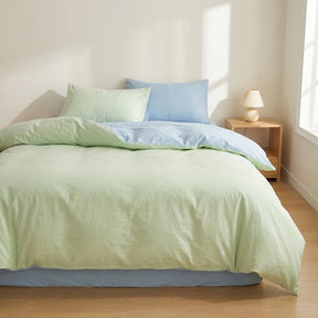 Jogo de Cama de Algodão Liso 4 Peças