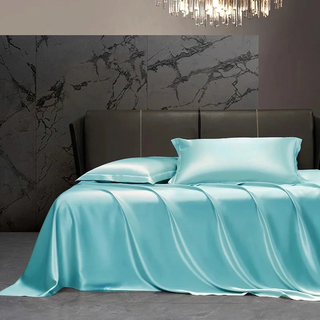 Jogo de Cama Cetim de Seda 4 Peças