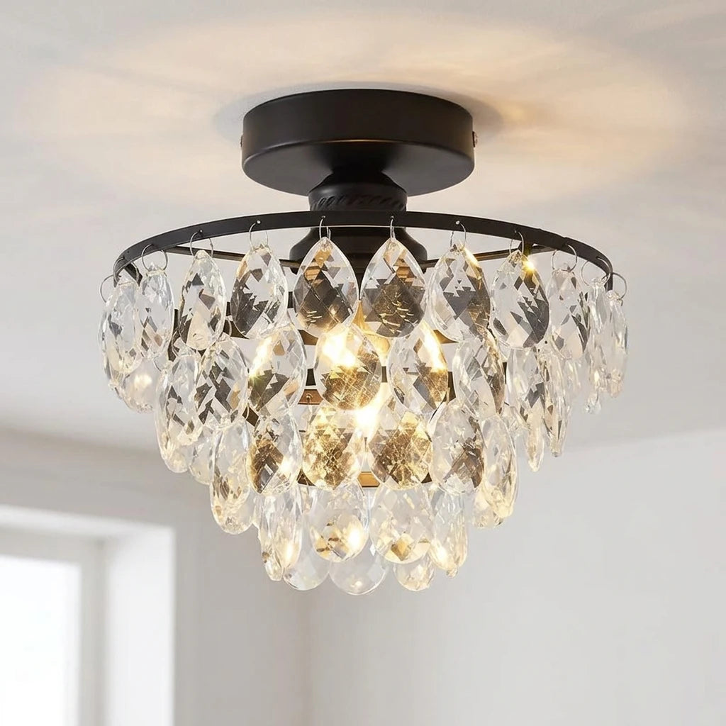 Plafon de Cristal Francês de Sobrepor