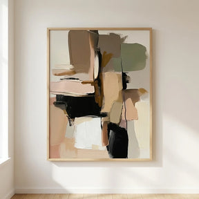 Quadro Decorativo Abstrato Neutro Wabi-Sabi