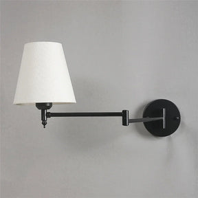 Arandela de Parede Retrô, Arandela com Braço Articulado, Luminária de Parede para Quarto, Iluminação Retrô para Sala, Arandela Clássica com Cúpula