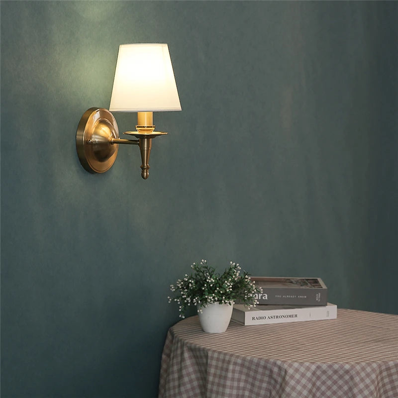 arandela vintage, arandela de tecido, arandela retrô, iluminação decorativa, arandela clássica