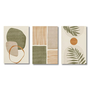 Quadro Decorativo Folhas Tropicais Kit 3 Peças