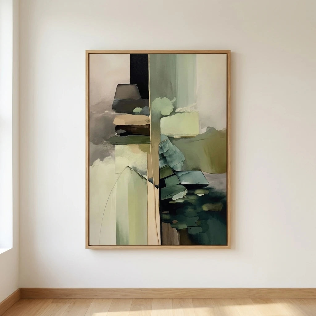 Quadro Decorativo Abstrato Neutro Wabi-Sabi