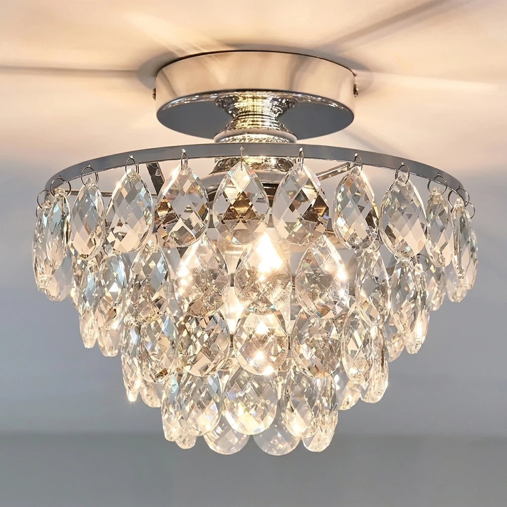Plafon de Cristal Francês de Sobrepor