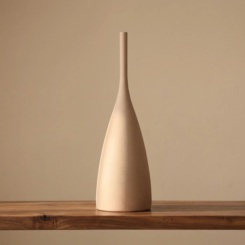 Vaso Decorativo de Cerâmica Artesanal Morandi