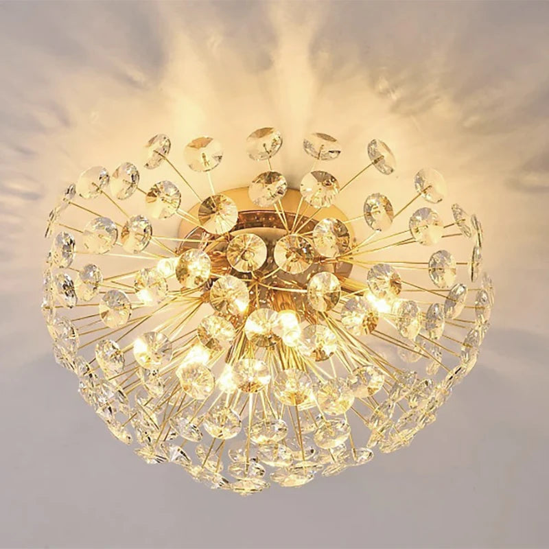 Plafon de Cristal Dente-de-Leão Francês