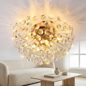Plafon de Cristal Dente-de-Leão Francês